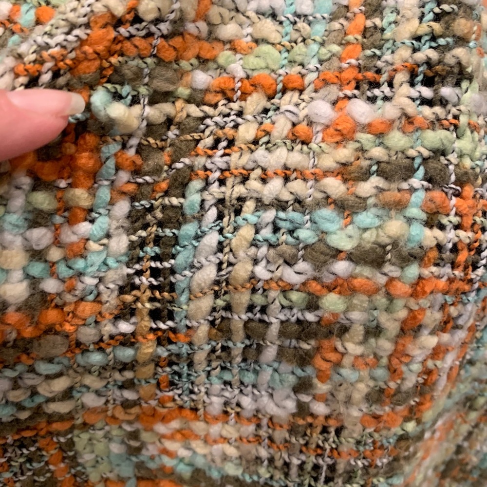 Scarf colorful basket weave - Picture 4 of 5